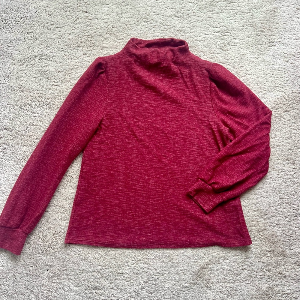 Green Envelope Red Knit Sweater